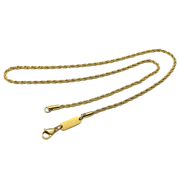 14K Yellow Gold 5mm Rope Chain Necklace 20 – CDMJewelry